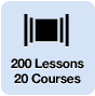 200 lessons, 20 courses